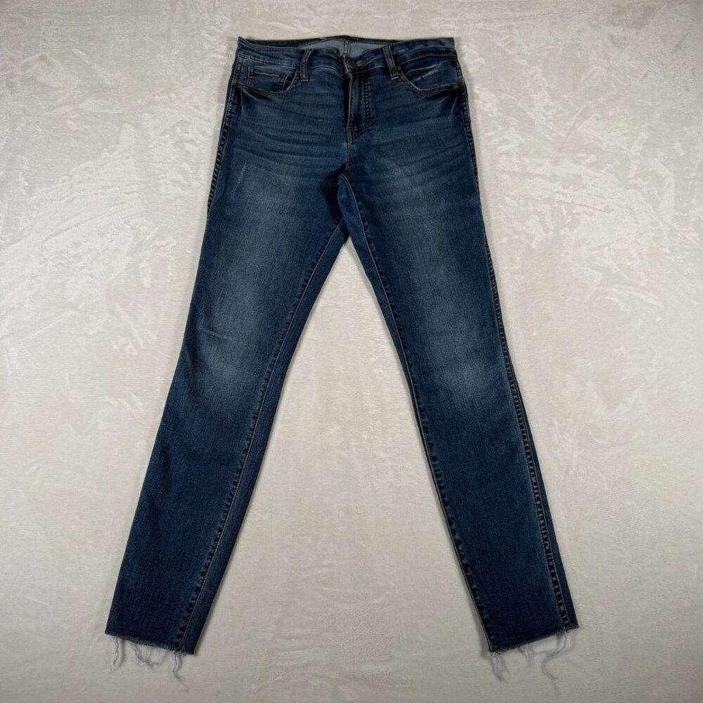 Kut from the Kloth Jeans Women Size 6 Blue Skinny Denim Cotton Blend W30 L29 GUC
